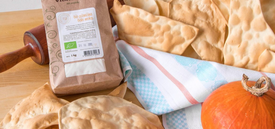 traditional Slovenian dried flatbread